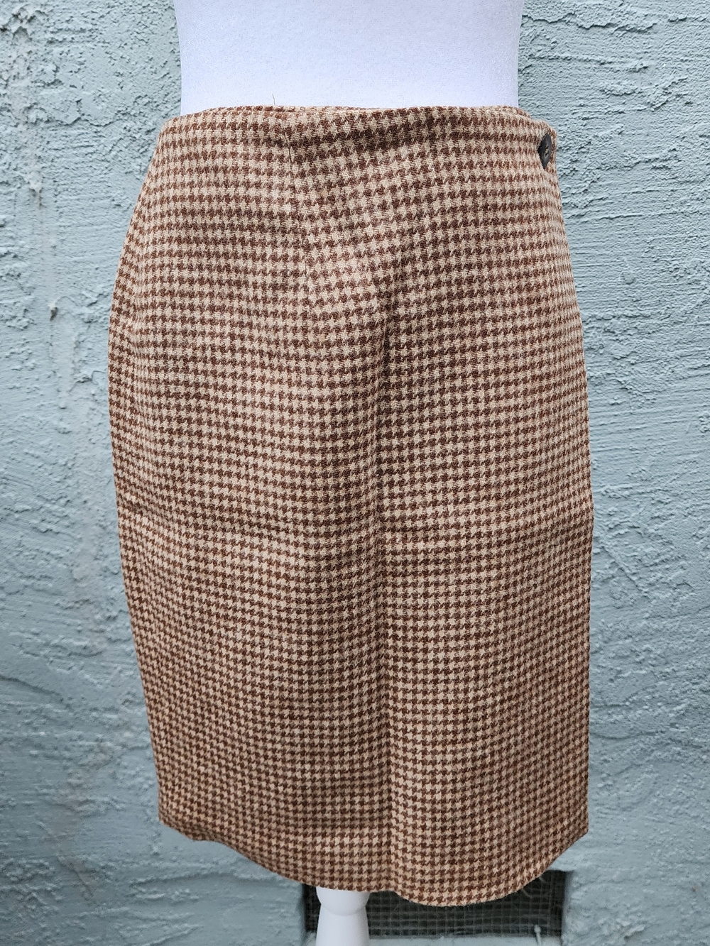 Brooks Brothers Houndstooth Wool Blend Pencil Skirt [6]